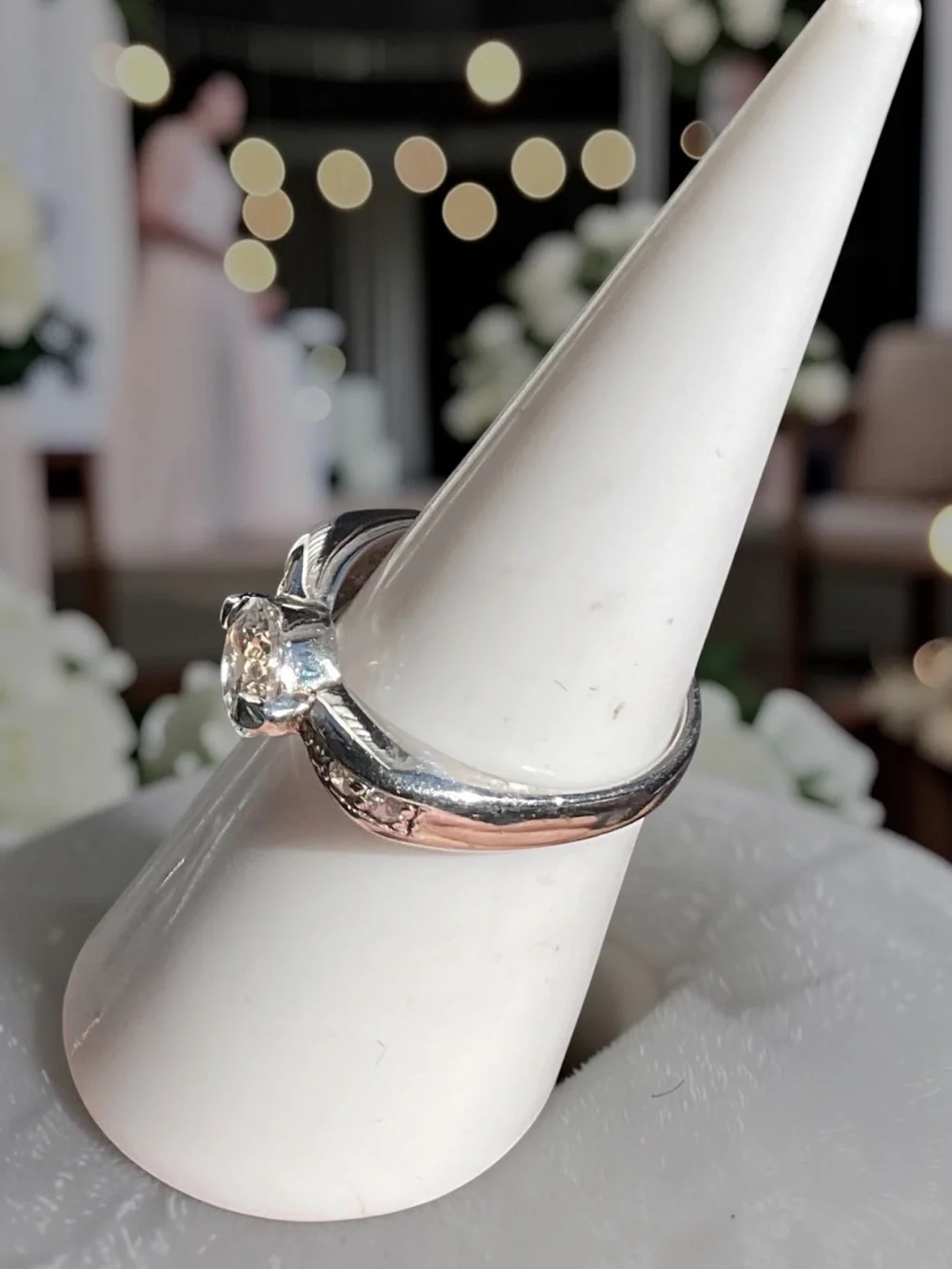 🌺Vintage Art Deco Sterling & CZ Ring